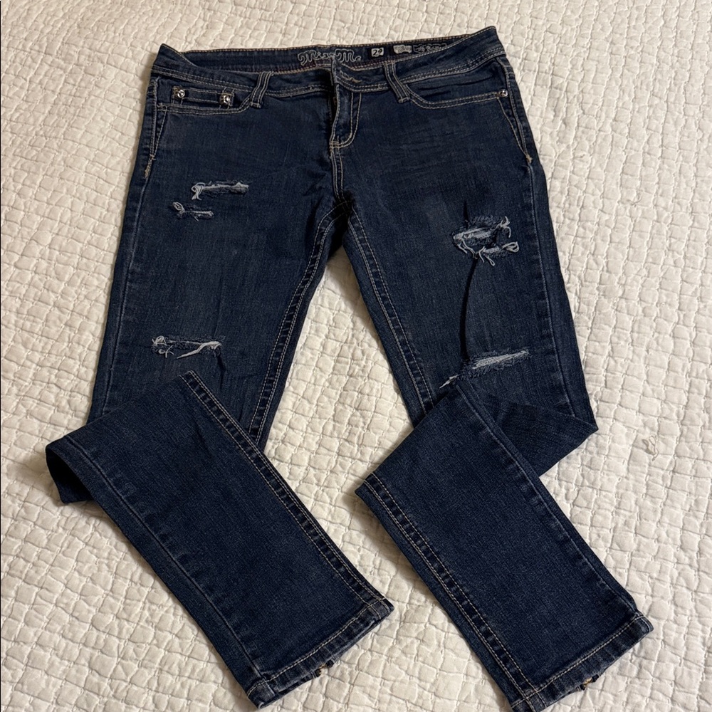 Miss Me Dark Blue Skinny Jeans